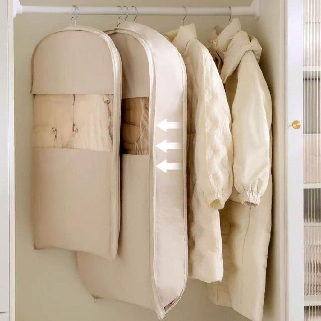 Space Saving Hanging Coat Compression Cover