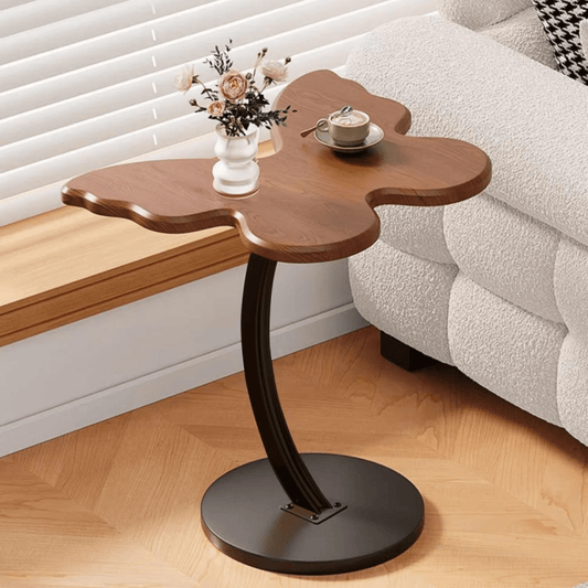 Multi-Purpose Metal Butterfly Bedside Table with Rounded Safe Corners (30cm)