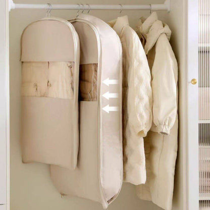 Space Saving Hanging Coat Compression Cover