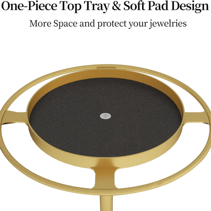 Metal Eyeglass Holder Stand with Storage Tray Organizer (12cm)